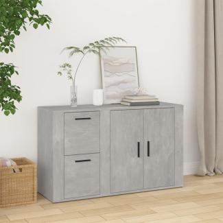 vidaXL Sideboard Betongrau 100x33x59,5 cm Holzwerkstoff 821000