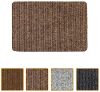 ANRO Fußmatte Türvorleger Schmutzfangmatte STRIBET, eckig, Höhe: 3 mm, Clean-Line Größe 40x60 cm