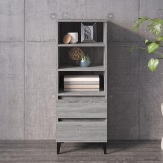 vidaXL Highboard Grau Sonoma 40 x 36 x 110 cm Holzwerkstoff [821250]