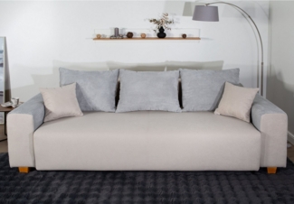 COLLECTION AB Schlafsofa Yves, Liegefläche (B/T): 142/194 cm, inkl. Bettfunktion, Bettkasten, Federkern & Zierkissen