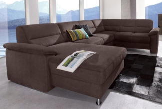 sit&more Wohnlandschaft Ascara U-Form, inklusive Boxspring/Federkern-Polsterung, wahlweise mit Bettfunktion