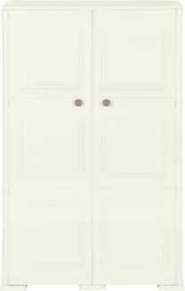 vidaXL Kunststoffschrank 79x43x125 cm Holzdesign Vanilleeis 340591