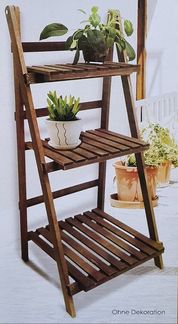 sesua Pflanzentreppe Pflanztreppe Holz klappbar 3 Ebenen 99,5 cm Blumentreppe Blumenleiter (1 St)