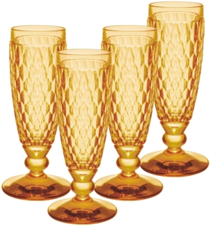Villeroy & Boch Boston Coloured Sektglas 145 ml Saffron 4er Set - DS