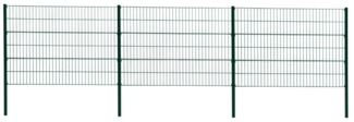 Doppelstabmattenzaun Gitterzaun Drahtgitter 120cm RAL 6005 Gartenzaun Stabmatten