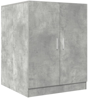 vidaXL Waschmaschinenschrank Betongrau 70,5x71,5x91,5 cm 856639