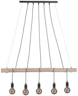 LED Pendellampe, Holzbalken, L 120 cm, DAN