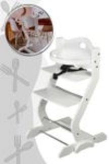 tiSsi® Kinderhochstuhlset mit Grundgestell und Bügel Buche Weiß