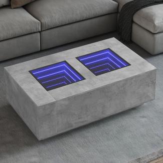 vidaXL Couchtisch mit Infinity-LED Betongrau 116x69x40 cm 3284059