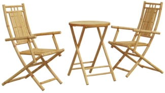 vidaXL 3-tlg. Bistro-Set Bambus 3278535