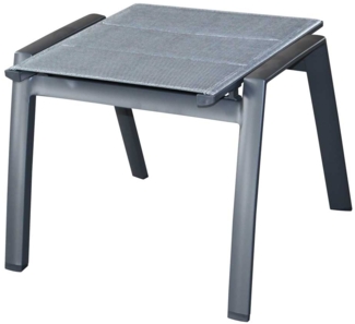 Gartenhocker Livorno Grey , Aluminium , Grau , 53 x 44 x 58 cm