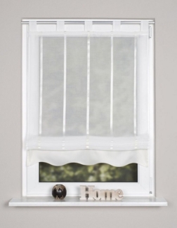 HOME WOHNIDEEN Raffrollo Home Wohnideen Schlaufenrollo Längsstreifen 140 x, standard