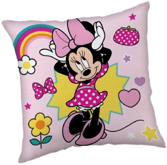 Minnie Mouse Kopfkissen (1 Stück) Premium Dekokissen mit beidseitigem Digitaldruck
