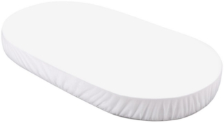 Waldin Spannbettlaken Spannbettlaken groß, für Waldin Babybett 7in1 OWAL, Weiß, Spannbetttuch