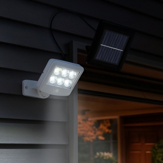 Briloner Leuchten LED Solarleuchte, LED-Leuchtmittel fest verbaut, Kaltweiß, Tageslichtweiß, Solarlampen für Außen mit Bewegungsmelder Solar Lampen