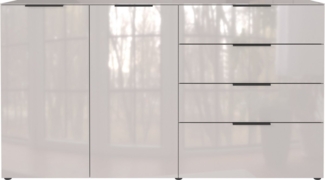 GERMANIA Sideboard Oakland, in 2 Breiten, Fronten und Oberboden mit Glasauflage