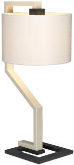 Elstead Lighting Axios Tischleuchte 1-flammig Creme Weiss 67cm E27