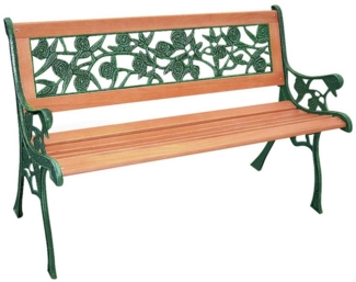 Gartenbank Holz Gusseisen Rosen Parkbank Bank Garten Holzbank Bank Sitzbank
