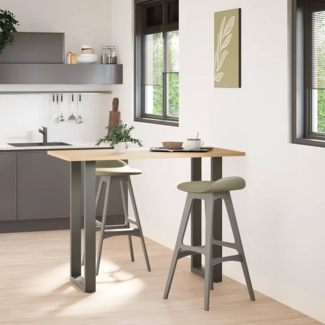 vidaXL Bartischbeine U-Form 2 Stk. Anthrazit 40x(100-101) cm Stahl 4013230