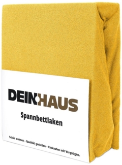 DH DEIN. HAUS Spannbettlaken Frottee, Gummizug: mit Gummizug, Baumwolle, atmugsaktiv, hautfreundlich, pflegeleichter Stoff