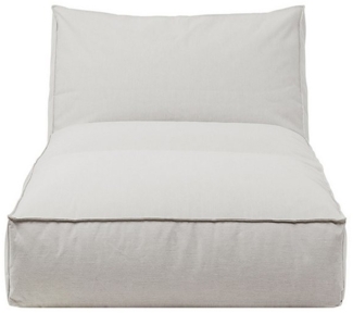 Blomus Bett S Stay, Outdoor-Liege, Kunststoff, Kunstfaser, Stahl pulverbeschichtet, Cloud, 25 x 80 x 190 cm, 62043