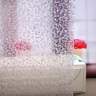 Eazzier Bath Standard Duschvorhang 3D-Eva Kieselstein 92x183cm transparent