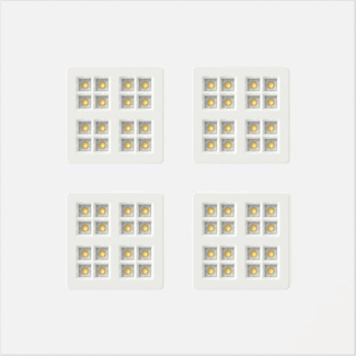 SLV PAVANNO, 625 45 830/840/850 WB WH UGR19 - Einbauleuchten