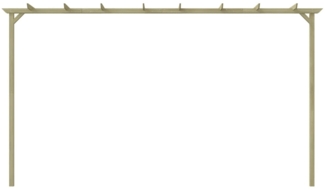 vidaXL Garten-Pergola Kiefernholz Imprägniert 360x200x60 cm 44924