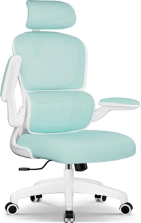 Ergonomischer Bürostuhl mit Klappbaren Armlehnen, Lendenwirbelstütze