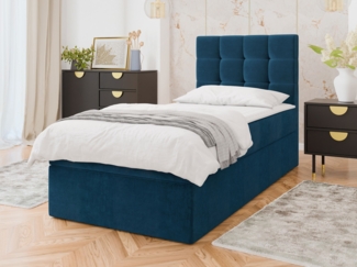 Boxspringbett Gazel Single (Farbe: Manila 26, Größe: 80 x 200)