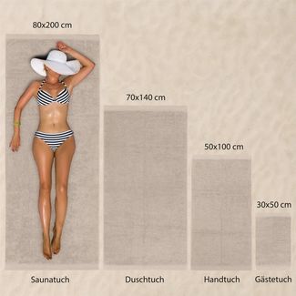 Hausfelder Handtücher Handtuch Set: 2 Badetücher + 4 Handtücher, (Set, 6-St), 100% Baumwolle, weich, saugfähig, Uni-Farben