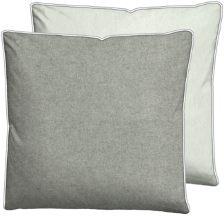 biberna Melange-Flanell Kissenbezug 0840500 MELANGE UNI, sturmgrau, 1x 40x40 cm