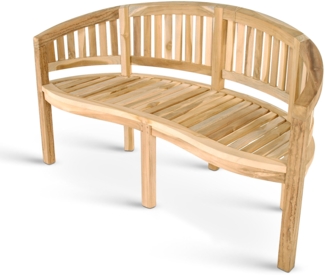 Gartenbank Bananenbank Teak 150 cm 3 Sitzer Bananenbank BANANA 41734729