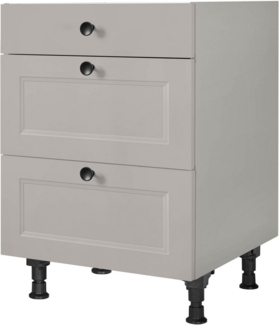 nobilia® Kochfeldumbauschrank "Cascada", vormontiert, mit Schubkasten und Auszügen, in den Breiten 60 und 90 cm