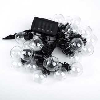LED Solar Lichterkette, 24x Glühbirnen, L 660 cm