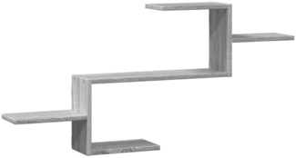 vidaXL Wandregal Grau Sonoma 104x15x49 cm Holzwerkstoff 853205