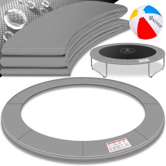 KESSER® - Trampolin Randabdeckung Ø 244 , 305 , 366 , 426 cm , 30cm breit 100% UV-beständig reißfest Federabdeckung , Grün , Blau Hellgrau, 305 cm