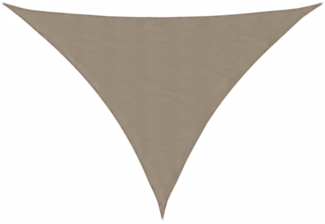 vidaXL Sonnensegel Oxford-Gewebe Dreieckig 2,5x2,5x3,5 m Taupe 135444