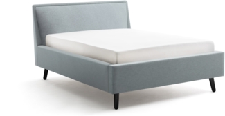 Polsterbett >Frieda mit BK< Liegefläche 140x200 cm, Eisblau, Stellmaß: 156x105x224cm (BxHxT)