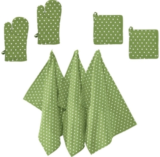 REDBEST Topflappen Küchenset 7-tlg, Punkte