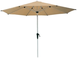 anndora-sonnenschirm Marktschirm ø 3 m Balkonschirm mit Kurbelmechanik, Kurbelsystem zum Öffnen - UV beständiger, wasserabweisender Stoff