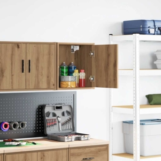 vidaXL Garagen-Wandschrank Artisan-Eiche Holzwerkstoff 860641