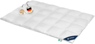 casimum Gänsedaunenbettdecke FIRST CLASS Daunendecke 135x200, 155x220, 200x200 für Sommer & Winter, Füllung: 100% Gänsedaunen, Klasse 1, Downpass zertifiziert, Bezug: 100 % Baumwolle, Bettdecke 135x200 cm, 155x220 cm, 200x220 cm & weitere Größen