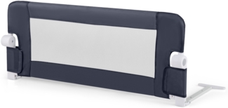 Bettgitter Sicherheitsgitter für Kleinkinder mit weichem Schaumstoff mit Gurt 105 x 40 x 42 cm Dunkelgrau