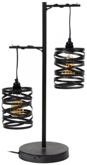 KAWOLA Tischleuchte ALMAS, Tischlampe Metall schwarz