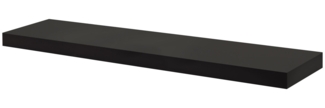 Dolle Wandregal 115 x 25 cm 50 mm schwarz
