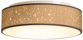 Zedelmaier Lampenschirm Deckenlampe Deckenleuchte mit Stoff-Lampenschirm, Wohnzimmerlampe Schlafzimmer Kinderzimmer Flur Lampe