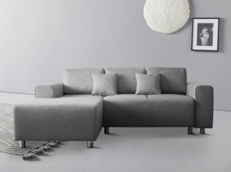 Guido Maria Kretschmer Home&Living Ecksofa Györ, L-Form, wahlweise mit Bettfunktion und Bettkasten incl. 2 Zierkissen