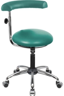 meychair Hocker 09715 A20-08-TR-Comfort-KL Rollen Arm türkis