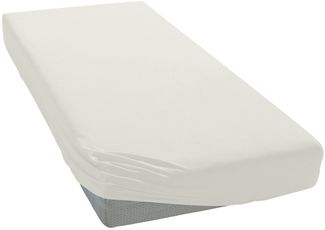 OTTO home Spannbettlaken PHYSALIS Comfort, Jersey, Gummizug: rundum, (1 Stück), Baumwolle 150 g/m², Matratzen bis 20 cm Höhe, Bettlaken, Spannbetttuch